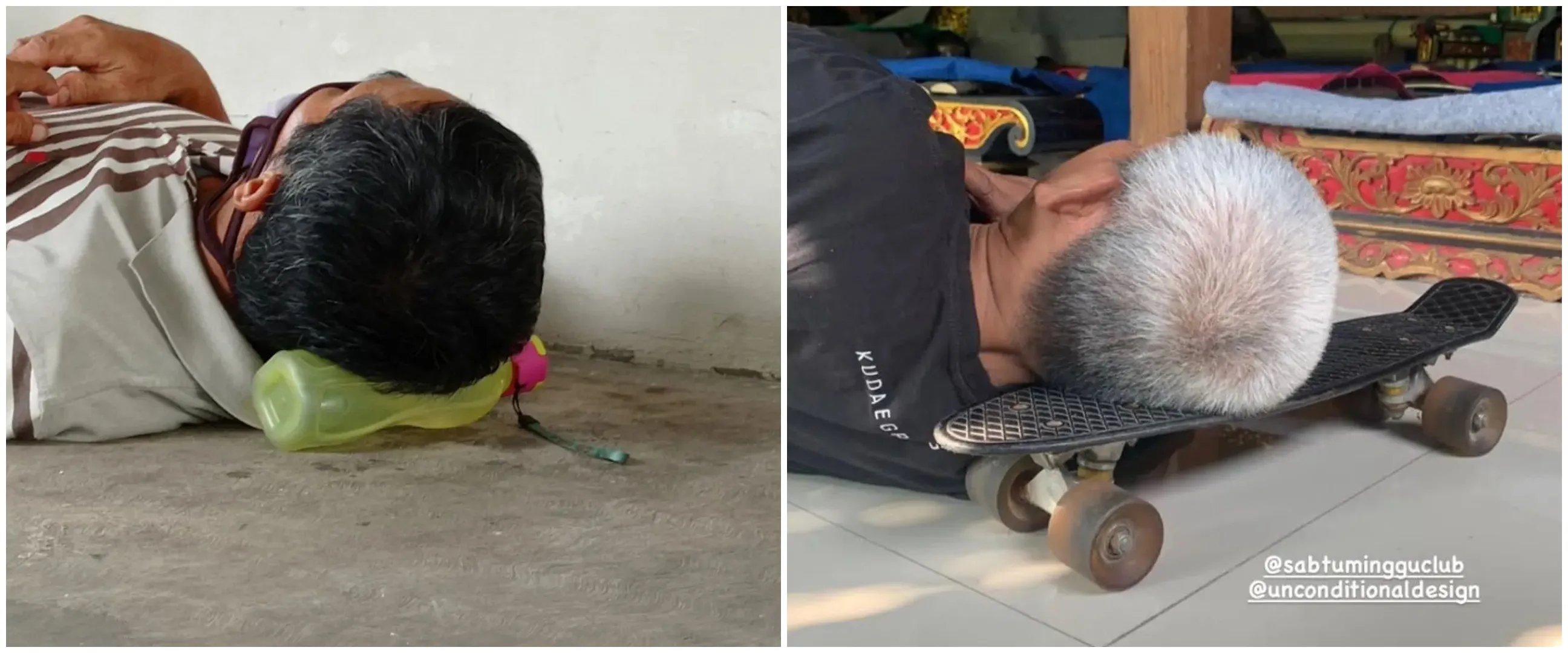 11 Potret lucu benda jadi bantal tidur, nyeleneh pol