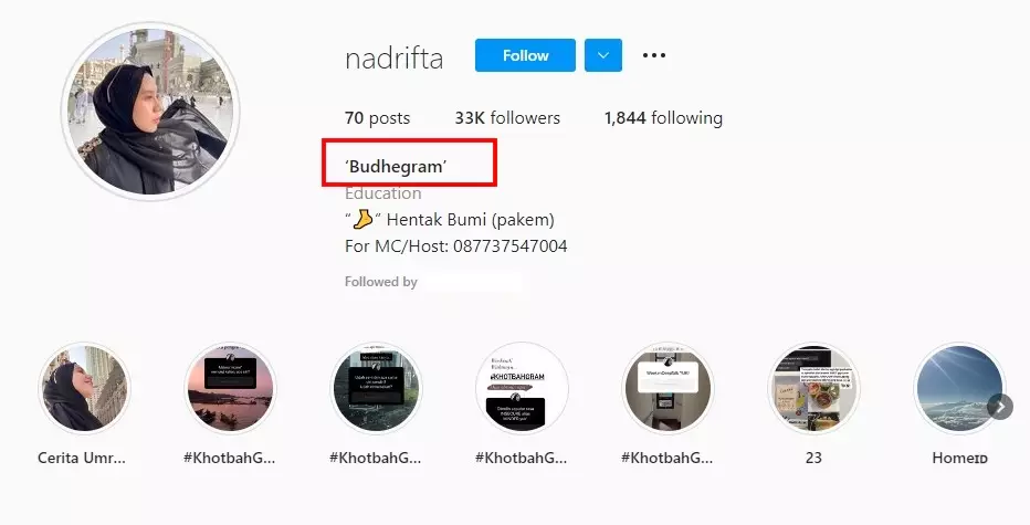 Jawaban Nadya Arifta tingkahnya bak selebgram © Instagram