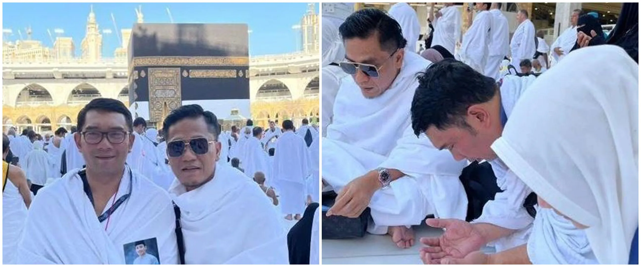 11 Momen Ridwan Kamil jalani ibadah Haji, thawaf bareng Gus Miftah