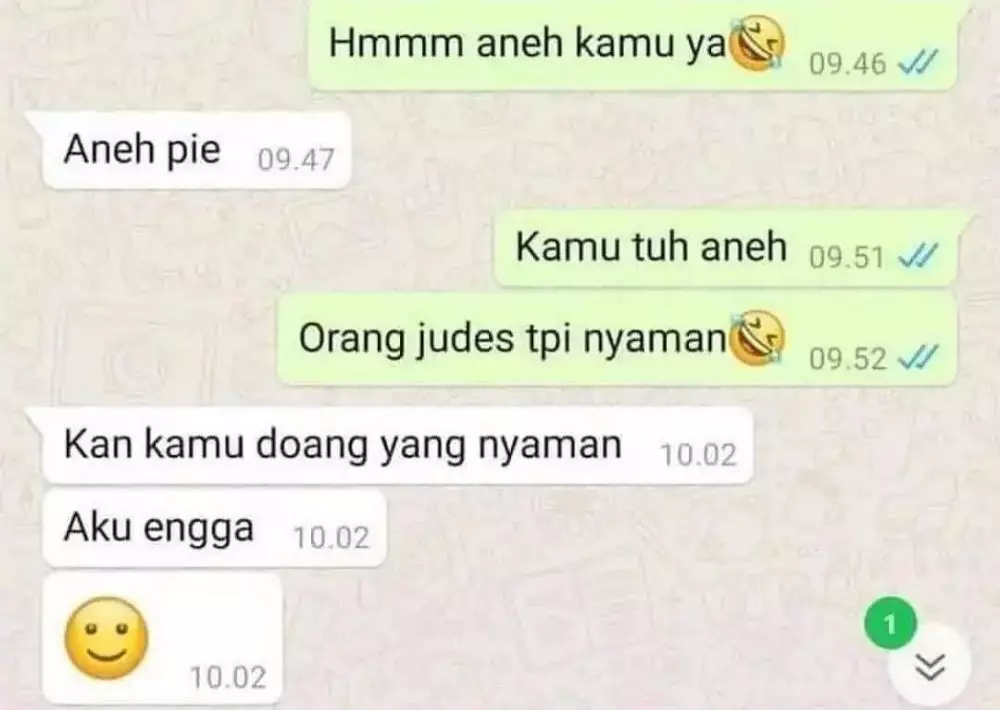 chat lucu cinta bertepuk sebelah tangan © berbagai sumber