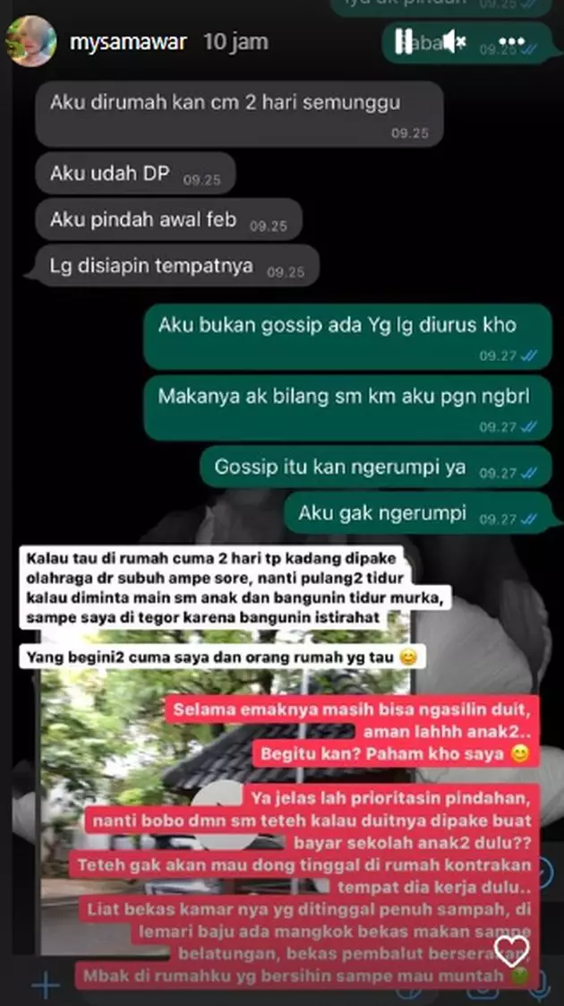 mawar afi ungkap kondisi kamar mantan babysitter © instagram mawar afi ungkap kondisi kamar mantan babysitter © instagram