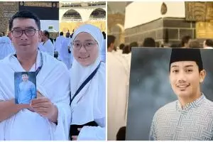 10 Momen haru Ridwan Kamil dan keluarga ibadah haji atas nama Eril