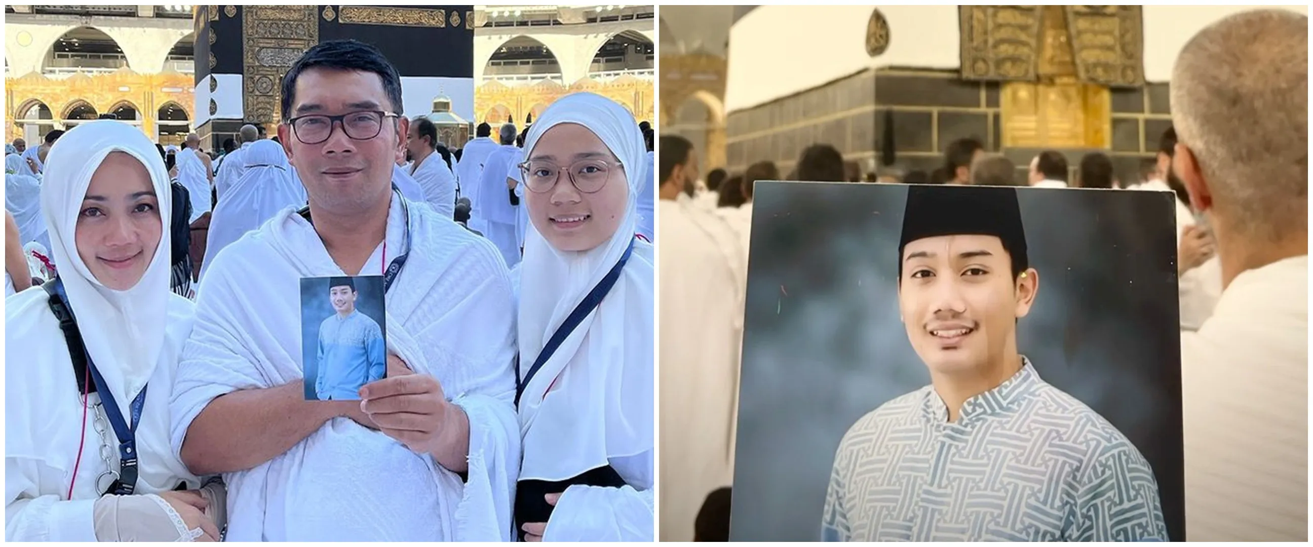 10 Momen haru Ridwan Kamil dan keluarga ibadah haji atas nama Eril