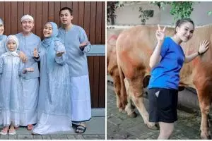 11 Momen Ayu Ting Ting rayakan Idul Adha, ikut jadi tim potong kurban
