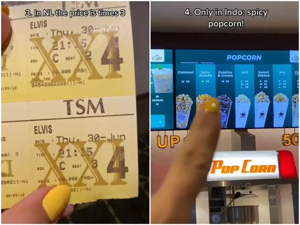 reaksi bule nonton bioskop pertama kali © TikTok