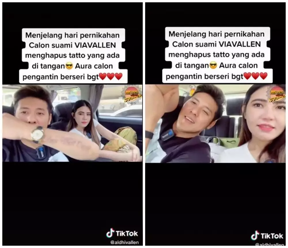 calon suami via vallen rela hapus tato © berbagai sumber