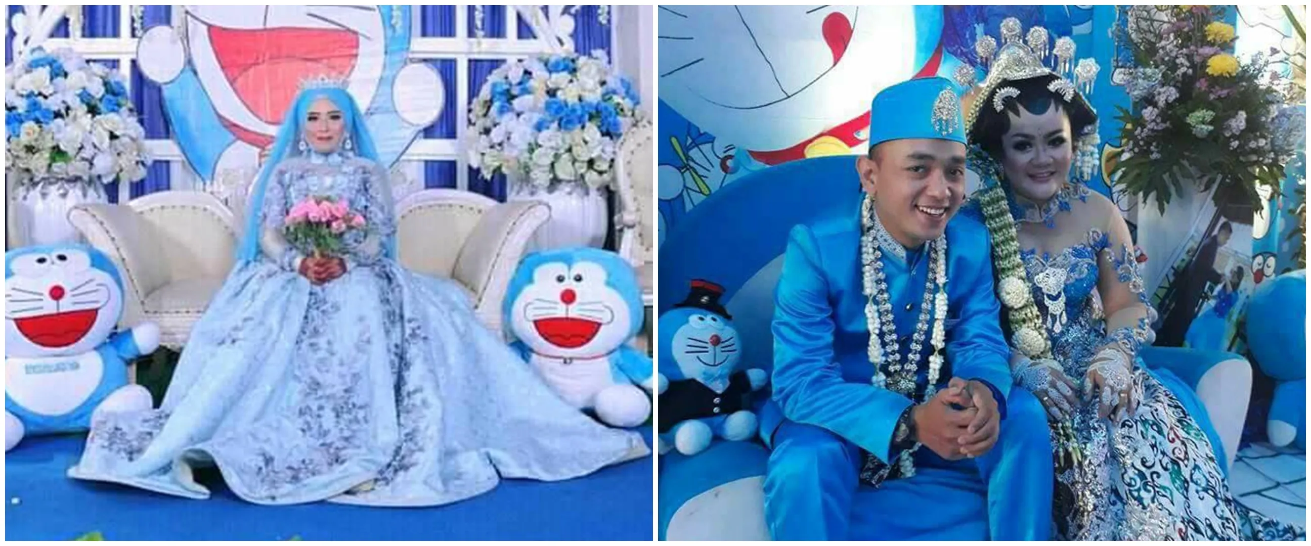 11 Potret konsep pernikahan bertema Doraemon ini bukti fans sejati