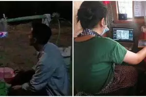 11 Momen lucu pedagang nggak kehabisan akal, jualan sambil nyantai