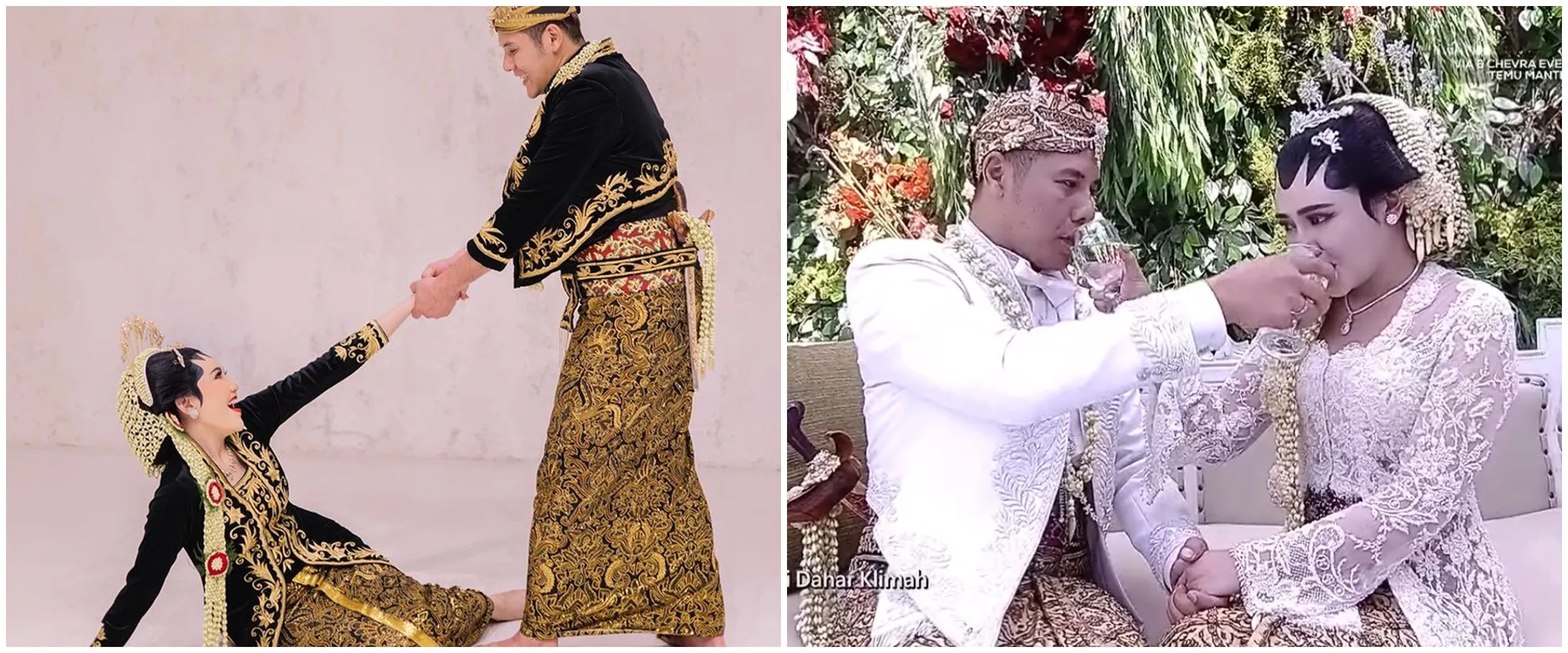 Kental adat Jawa, ini 15 momen temu manten Via Vallen & Chevra Yolandi