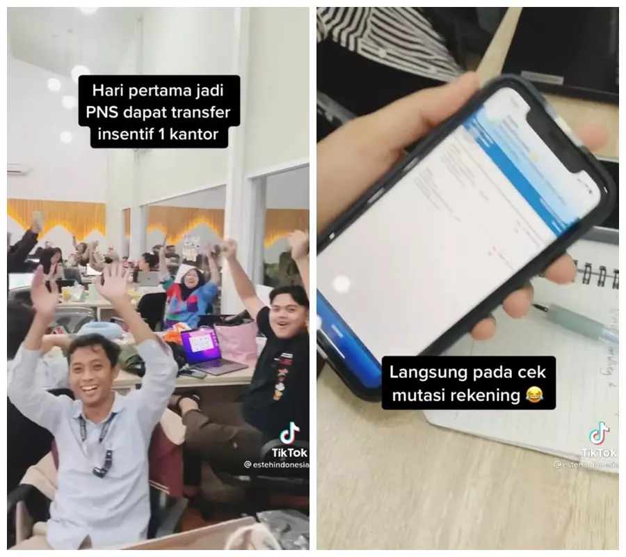 Pegawai Nagita Slavina dapat bonus jutaan rupiah © TikTok/@estehindonesia Pegawai Nagita Slavina dapat bonus jutaan rupiah © TikTok/@estehindonesia