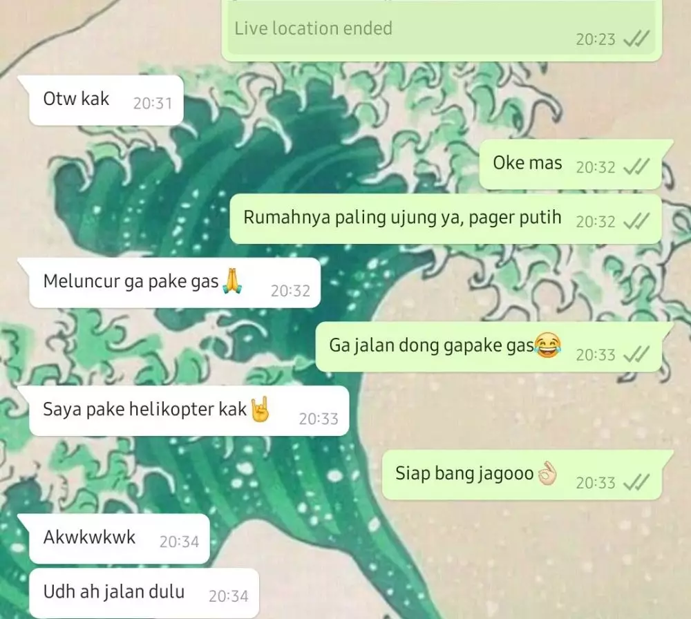 Balasan chat lucu kurir antar paket © berbagai sumber Balasan chat lucu kurir antar paket © berbagai sumber