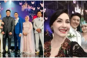 9 Gaya seleb di pernikahan Via Vallen, Happy Asmara memesona