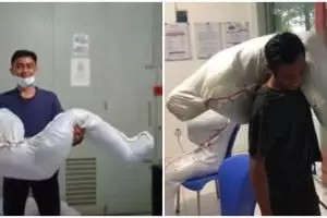 Terungkap isi paket berbentuk mirip tubuh manusia, bikin penasaran