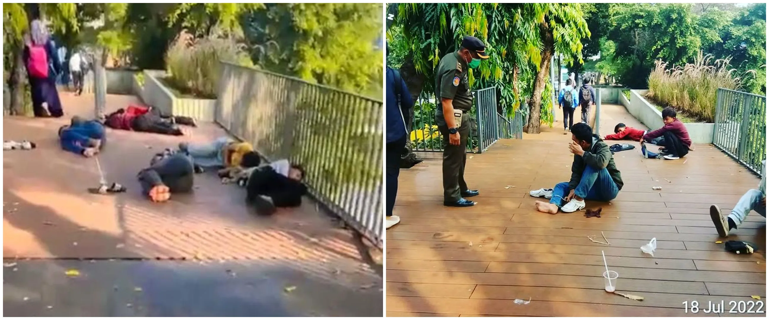 ABG Citayam Fashion Week tidur di emperan, ditertibkan Satpol PP