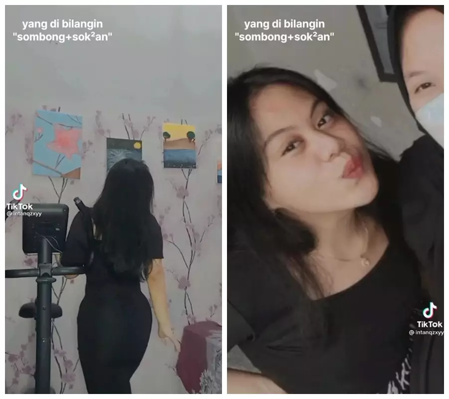 tranformasi wanita diet © TikTok/@intanqzxyy