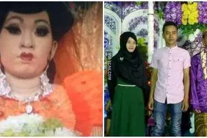 13 Potret makeup pengantin gagal ini bikin elus dada