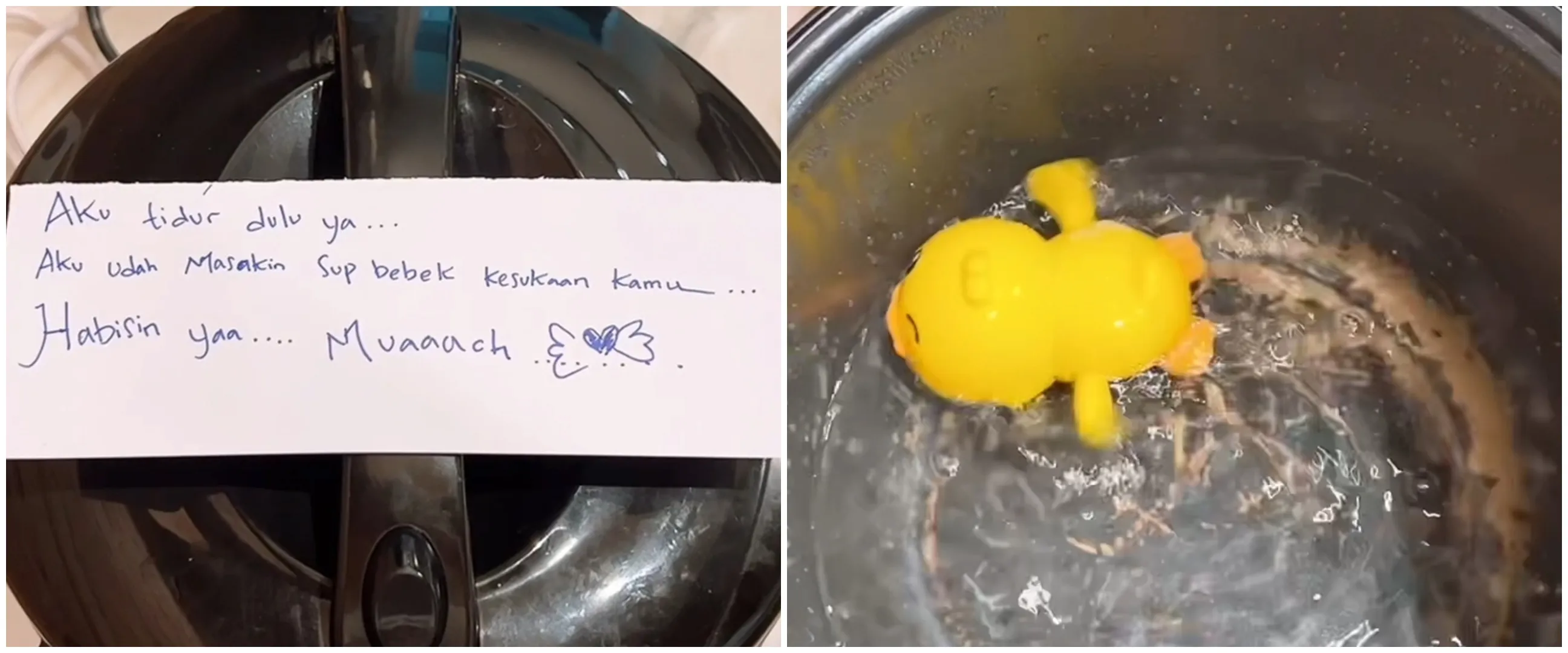 Wanita masak sup bebek buat suami di rice cooker, isinya tak terduga
