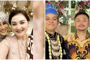 Gaya 5 seleb hadiri nikahan ponakan, Dewi Perssik tampil memukau