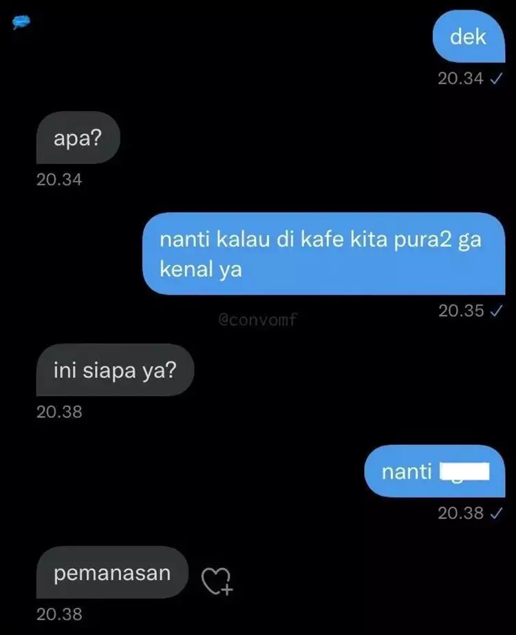 Chat kenalan lucu Berbagai sumber