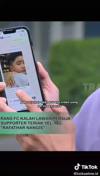 Nama Rafathar jadi yel-yel fans Persija © TikTok