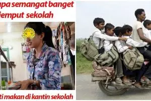 11 Meme kelakuan orang tua antar anaknya sekolah ini bikin tepuk jidat