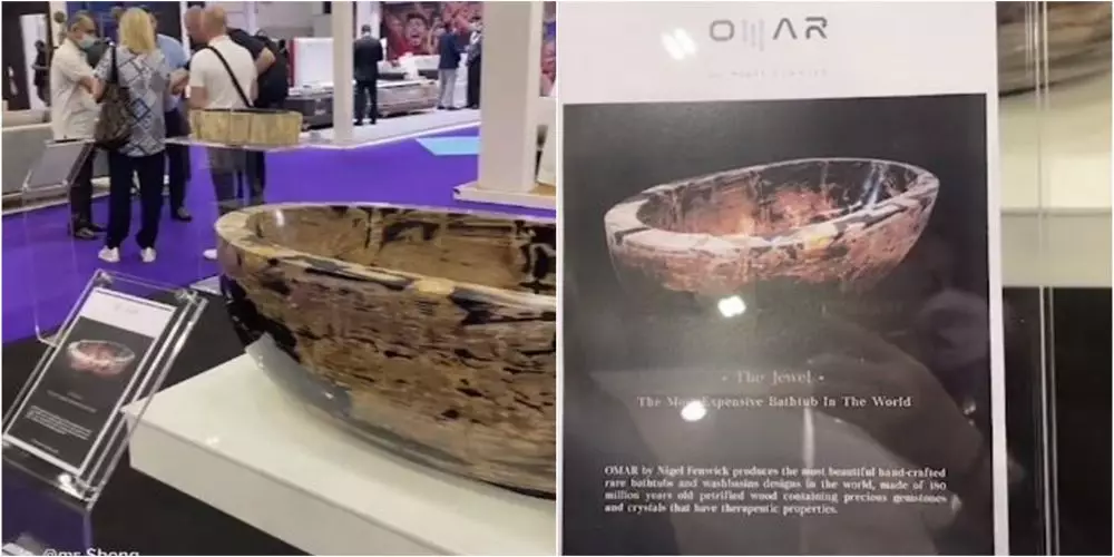 penampakan bak mandi termahal di dunia © TikTok penampakan bak mandi termahal di dunia © TikTok