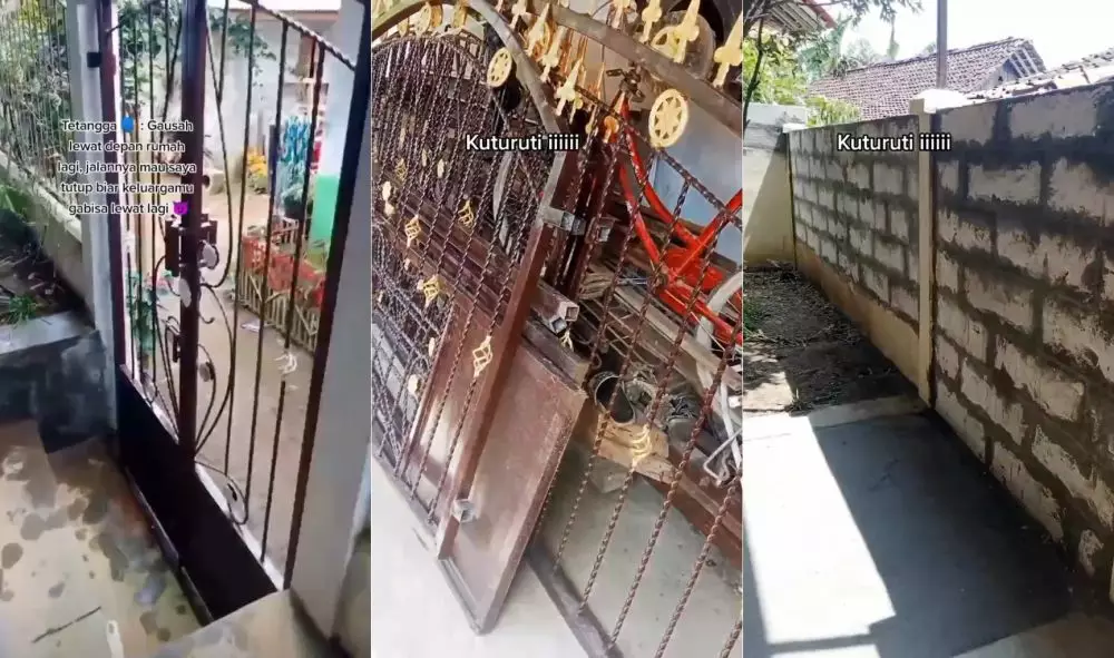 bongkar pagar karena tetangga © berbagai sumber