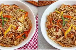 Resep dan cara membuat jap chae ala Korea, simpel dan bikin kenyang