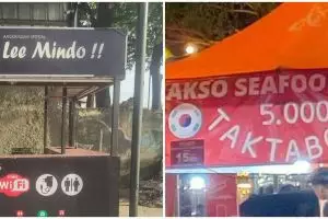 11 Spanduk jualan pakai bahasa Jawa ini bikin mesam-mesem