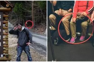 11 Potret nyeleneh lingkaran merah pada gambar ini mengecoh mata