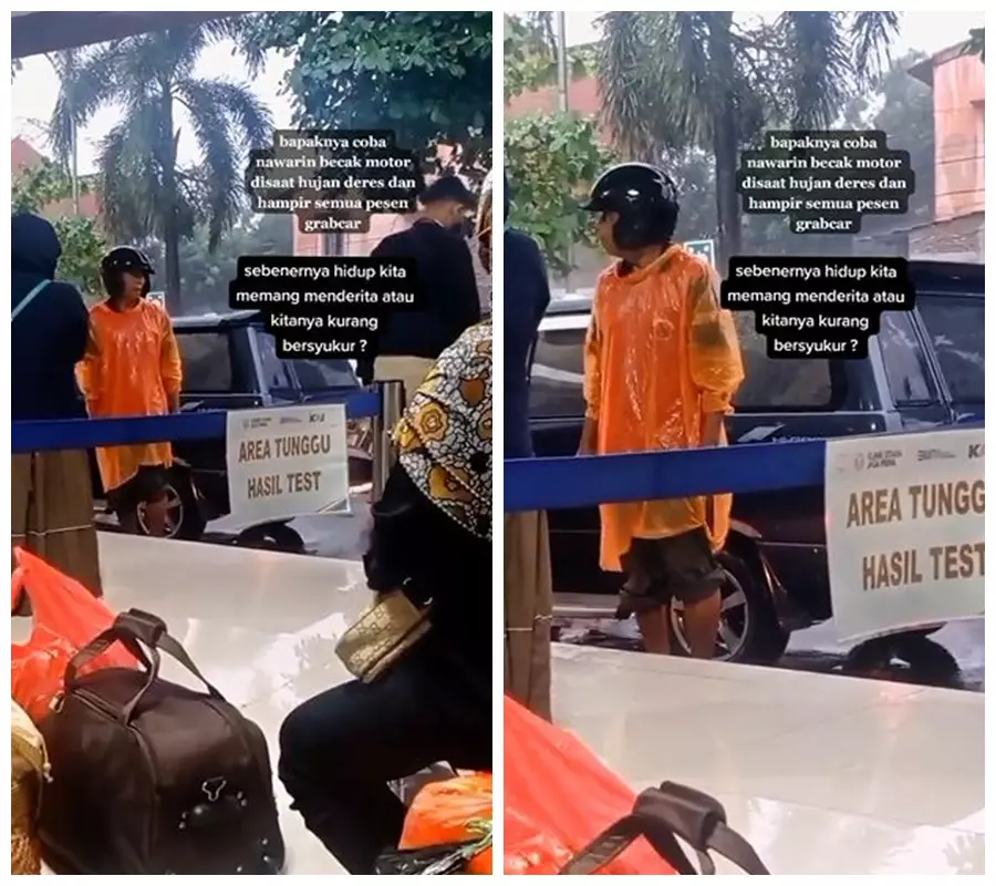 jasa tukang becak tak laku © TikTok/@okaakh