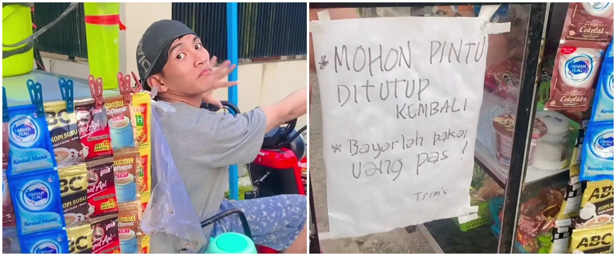 Miliki keterbatasan, pedagang keliling ini semangat berjualan