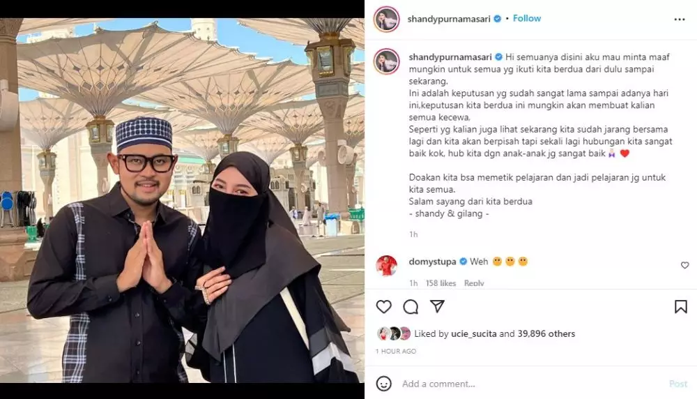 Potret Shandy Purnamasari dan Juragan99 menunaikan haji Berbagai sumber