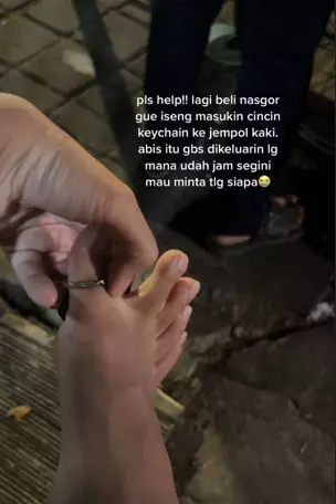 Iseng sambil menunggu pesanan, jempol pria ini alami hal tak terduga TikTok