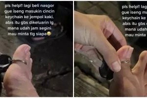 Iseng sambil tunggu pesanan, jempol pria ini mengalami hal tak terduga