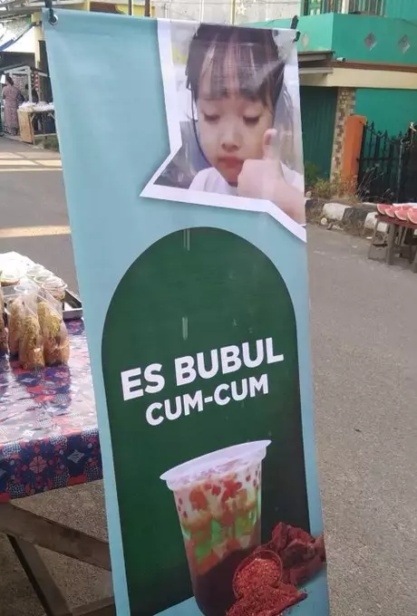 tulisan spanduk minuman dingin © Berbagai sumber