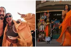 Gaya 9 penyanyi Tanah Air konser di luar negeri, Reza Arap berbaju SMA