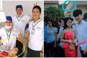 11 Momen tak terduga saat foto bareng ini hasilnya bikin gagal fokus