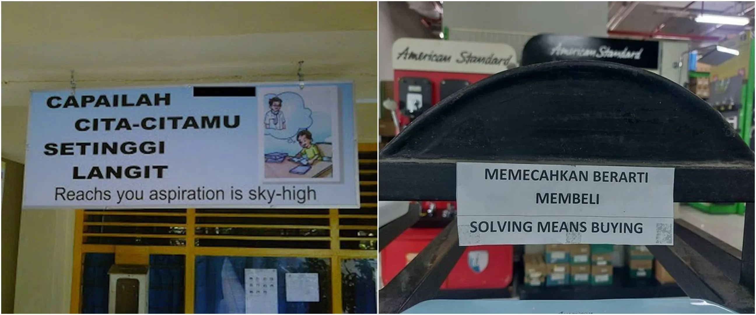 13 Salah tulis bahasa Inggris di tempat umum ini bikin nyengir kuda