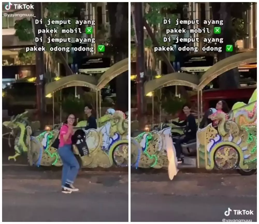 pacar dijemput naik odong-odong © berbagai sumber