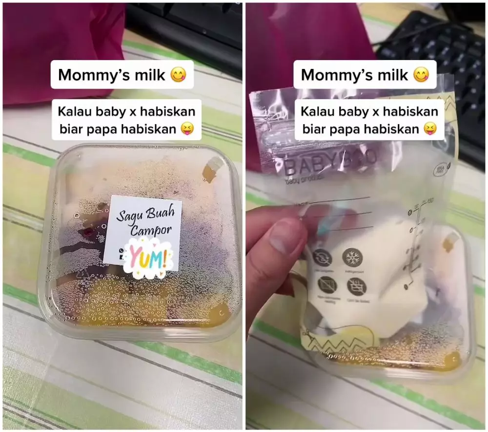 suami minum ASI istri © TikTok