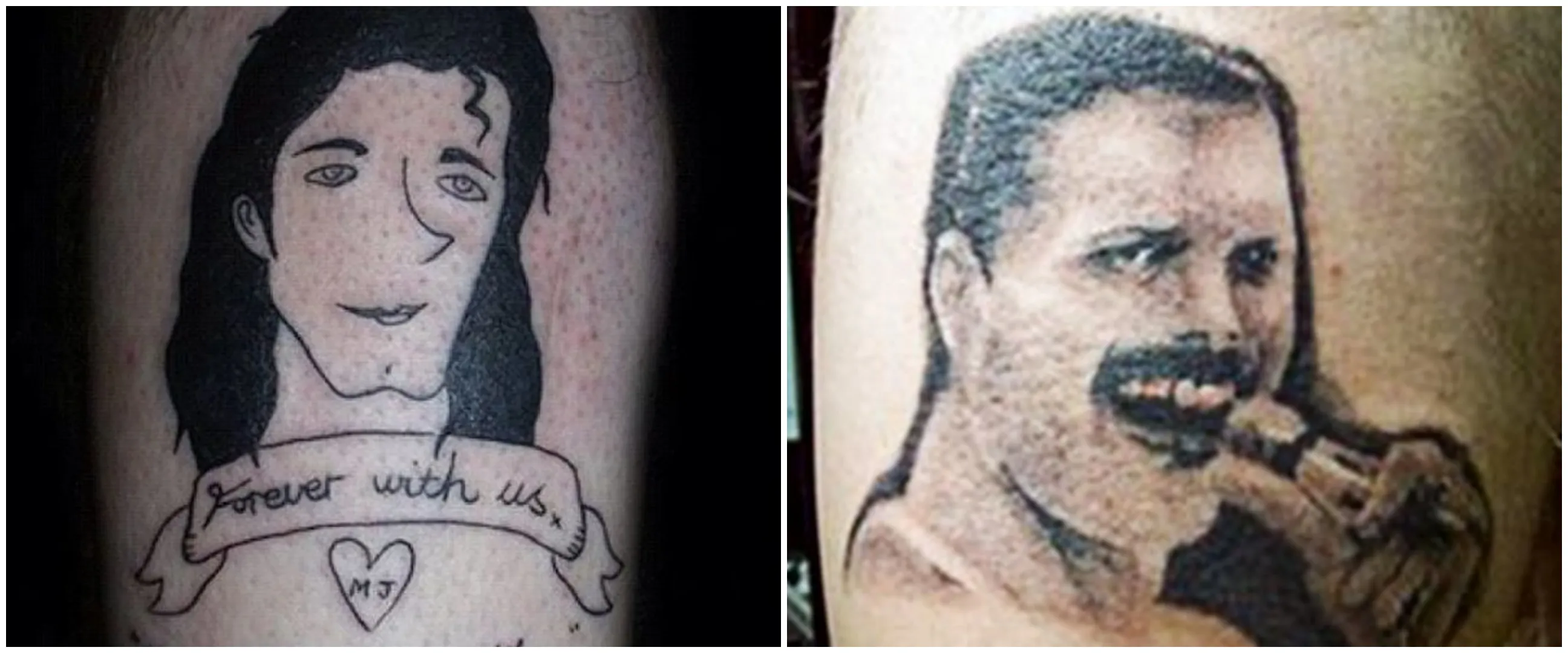11 Potret gagal tato gambar wajah selebriti ini bikin senyum miris