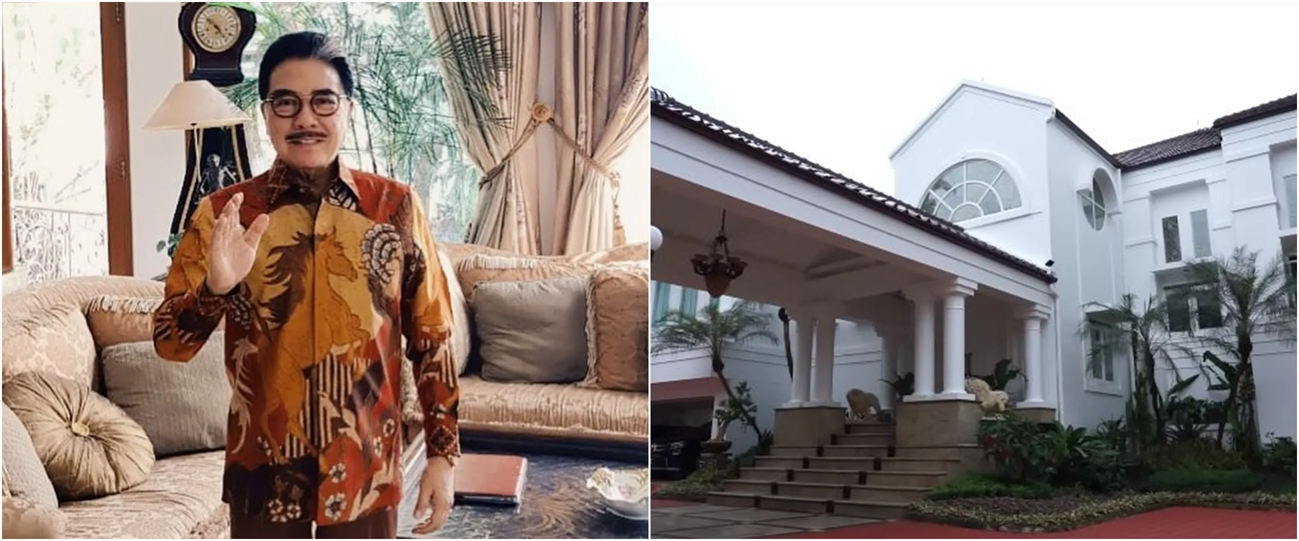 11 Potret rumah pengacara Hotma Sitompul, koleksi mobil mewah