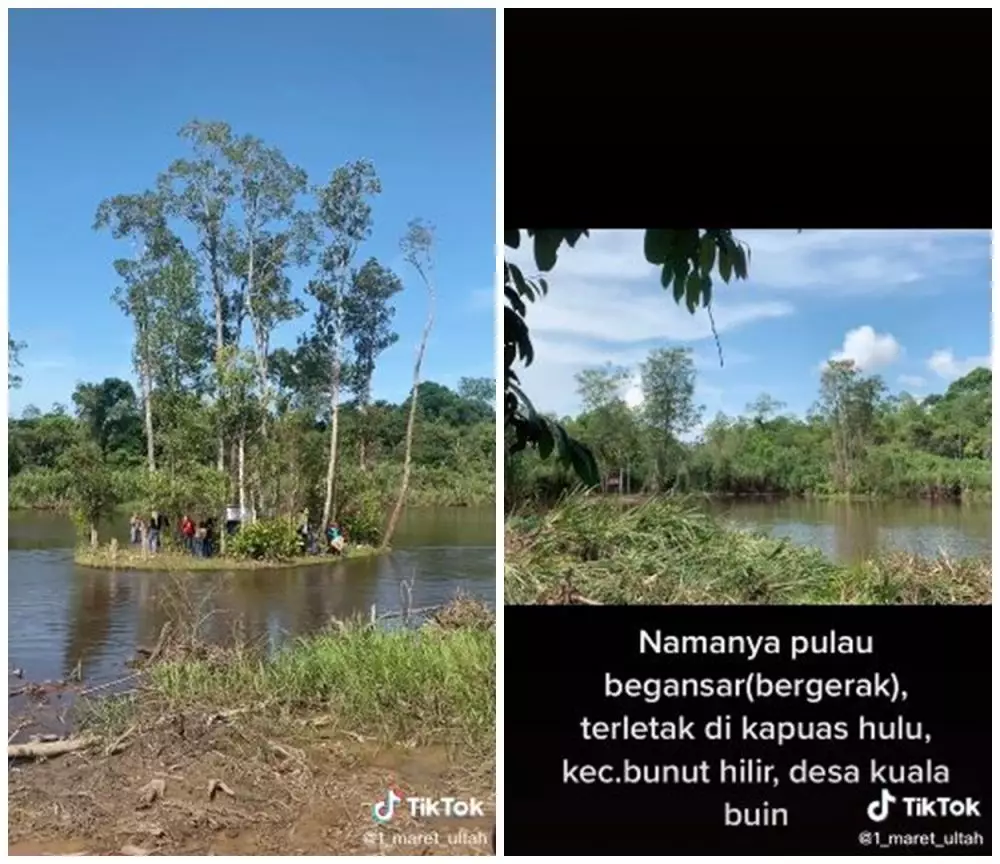 pulau bisa bergerak sendiri kalimantan © berbagai sumber