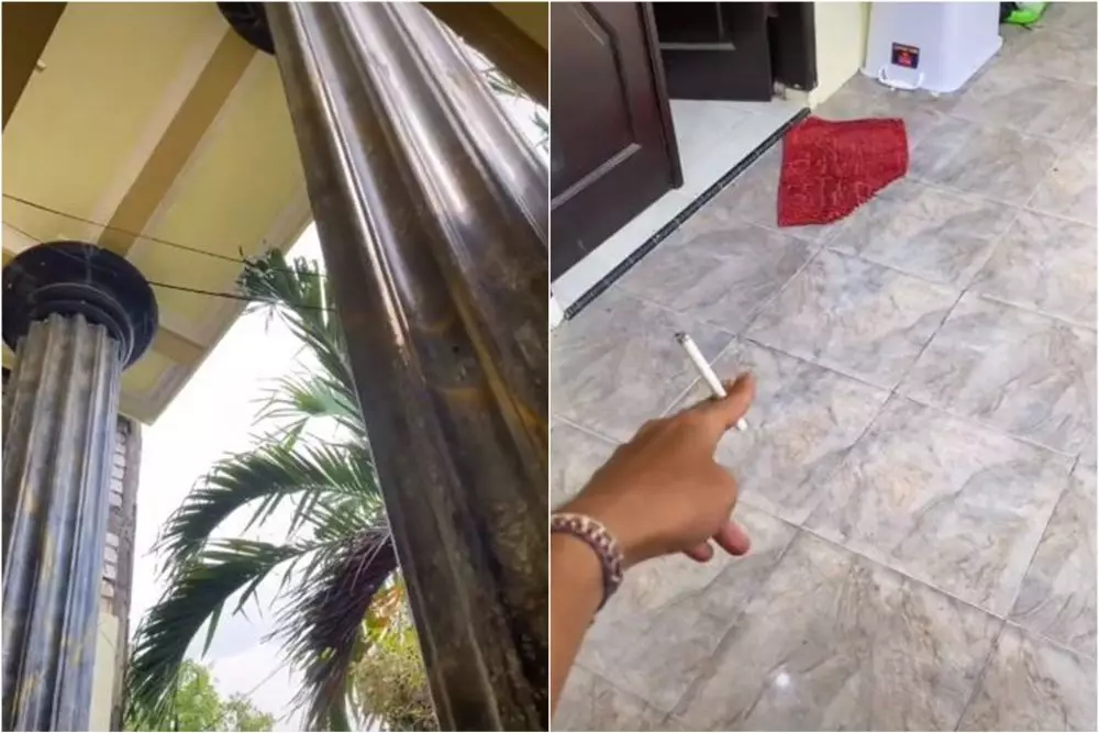 pria bagikan desain bangunan rumah © TikTok