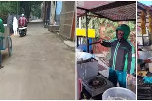 11 Tingkah lucu orang jualan pakai baju ojek online, mengecoh