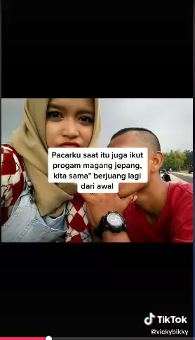 kisah cinta pasangan TKI Tiktok