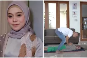 Momen Lesty Kejora saat pijat, bayangannya di lantai terasa janggal