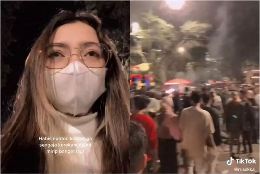 wanita bertemu pria mirip rizky nazar © TikTok