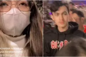 Wanita bertemu pria mirip Rizky Nazar di konser, bikin gagal fokus